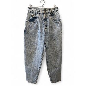 RARE 28w USA 80s Vintage Lee Riders Jeans Acid Wash Size 13M